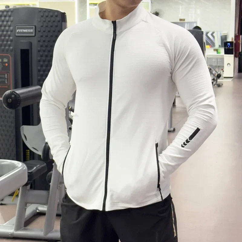 Running Gear Jacket - Men's Gym Tights Jacket Running Training