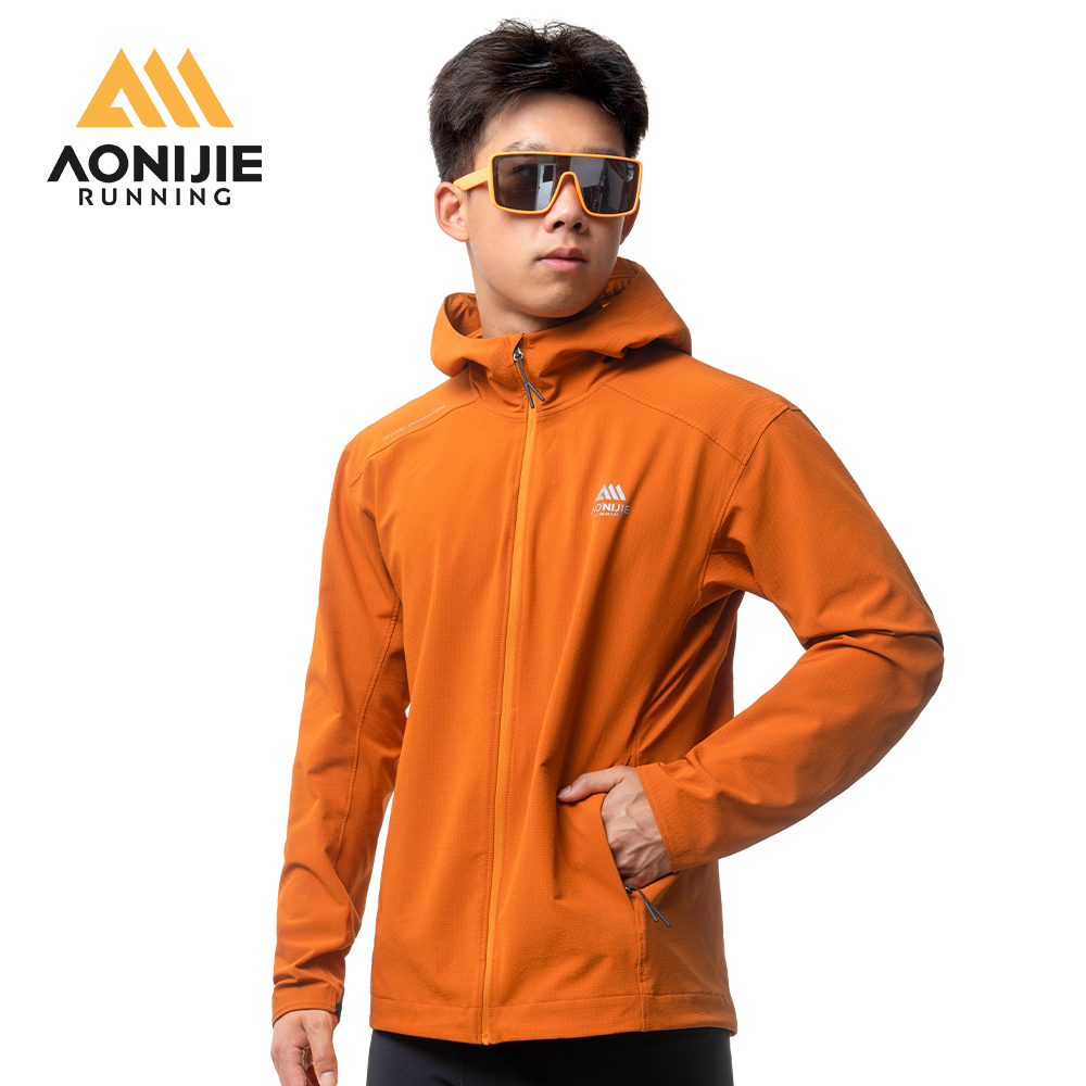 Running Gear Jacket - AONIJIE Men Windproof Jacket Autumn Winter