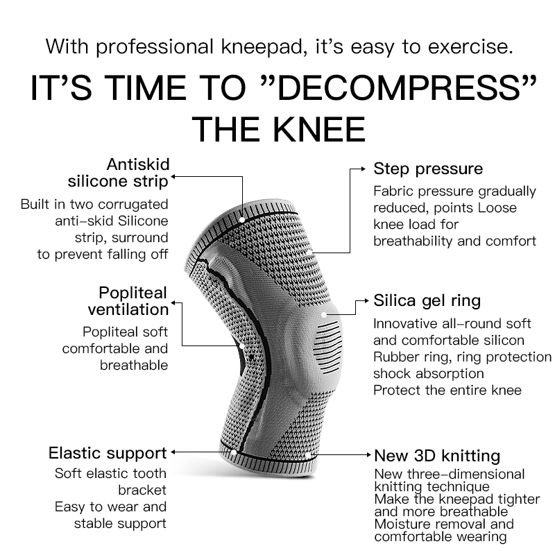  Elastic Silicone Knee Brace N - đánh giá và giá Running Gear Knee
