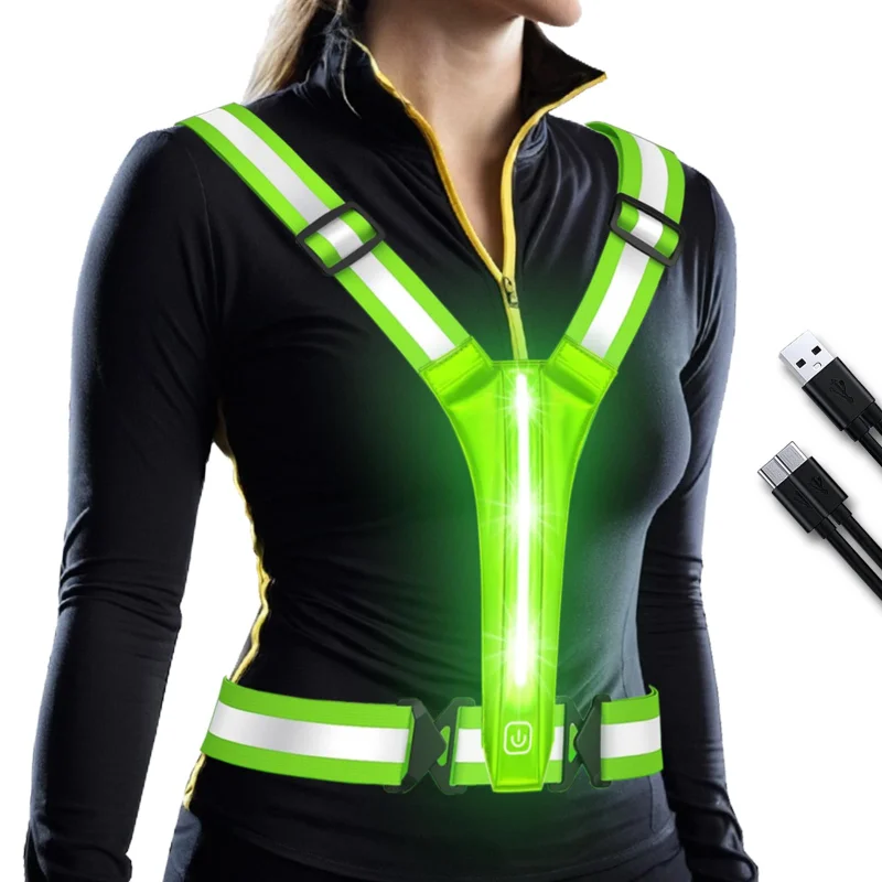LED Reflective Vest Running Ge - đánh giá và giá Running Gear For Night