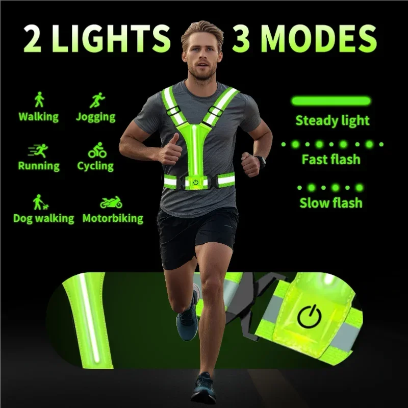 LED Reflective Vest Running Ge - đánh giá và giá Running Gear For Night