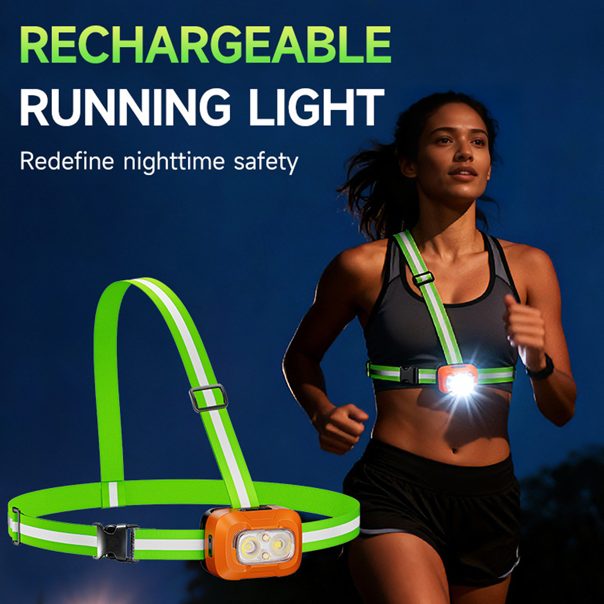 Running Light USB Rechargeable - đánh giá và giá Running Gear For Night