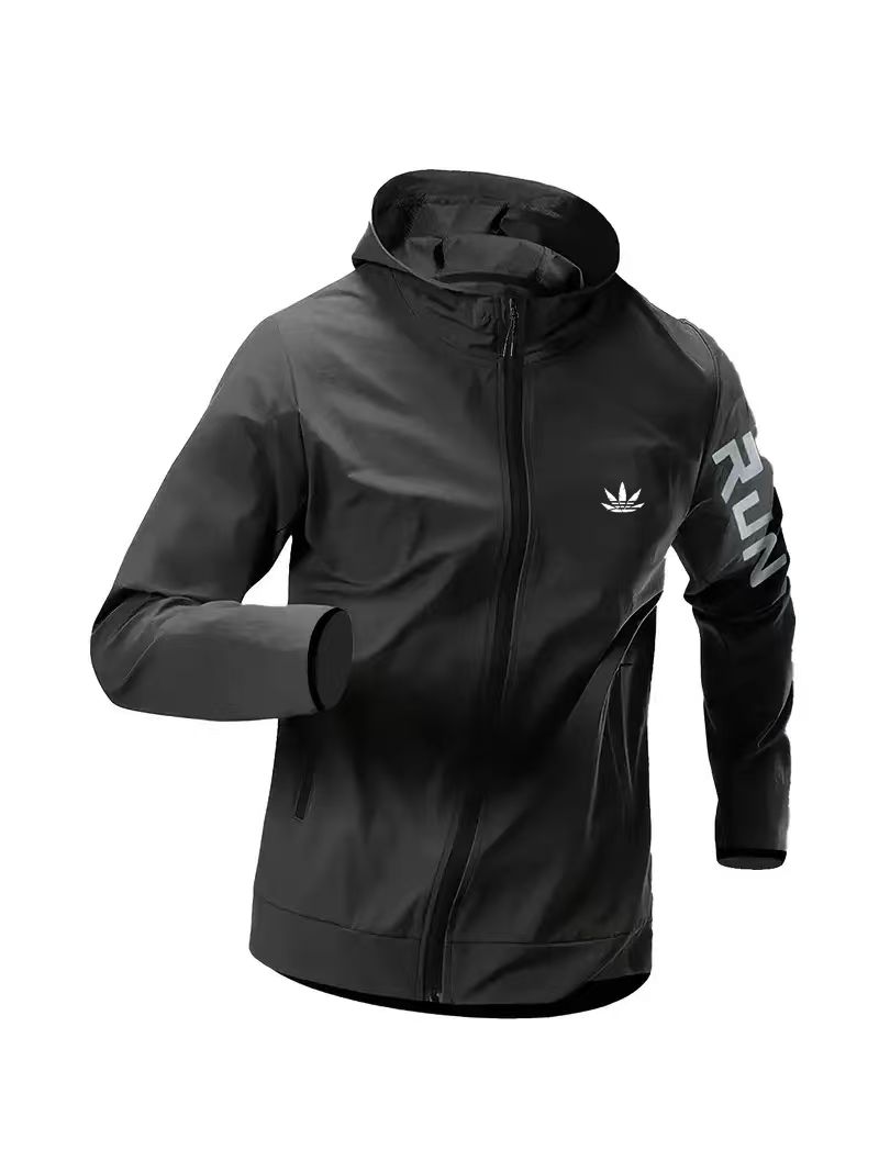 Mens Run Hooded Windbreaker Ja - đánh giá và giá Running Gear Jacket