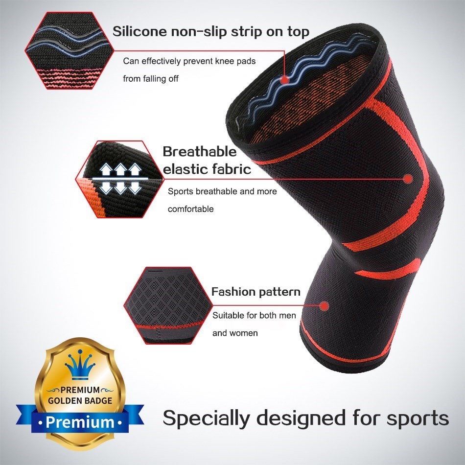 WOSWEIR-1 PC Elastic Knee Pads - đánh giá và giá Running Gear Knee